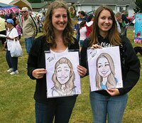 caricatures at Seaside, Oregon