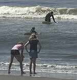 Beach fun by the Saltmakers Camp